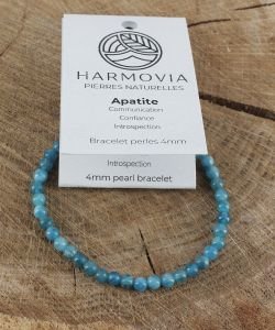 Bracelet Apatite AAA - Perles 4mm, 1 pièce